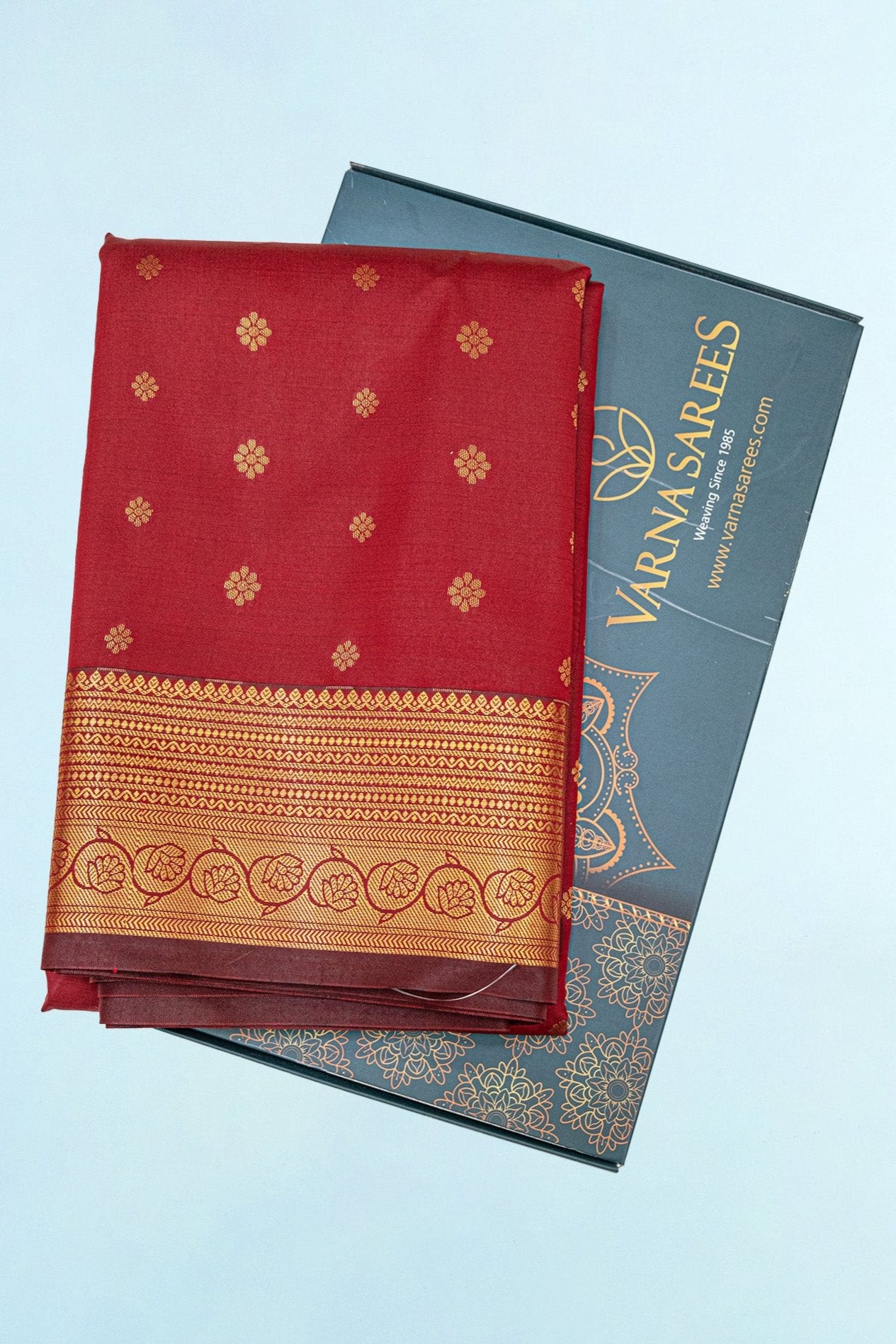 MAROON & GOLD - KANCHIPURAM SOFT SILK SAREE