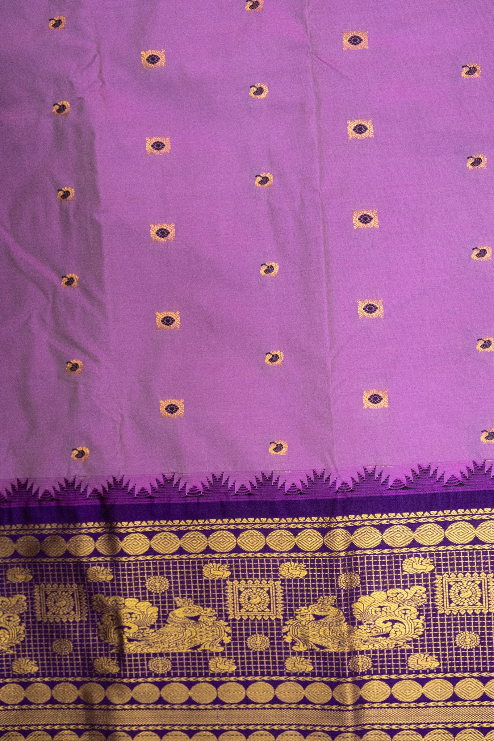 GADWAL SEMI SILK BUTTA SAREE