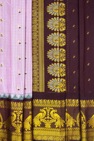 GADWAL SEMI SILK CHECKS SAREE