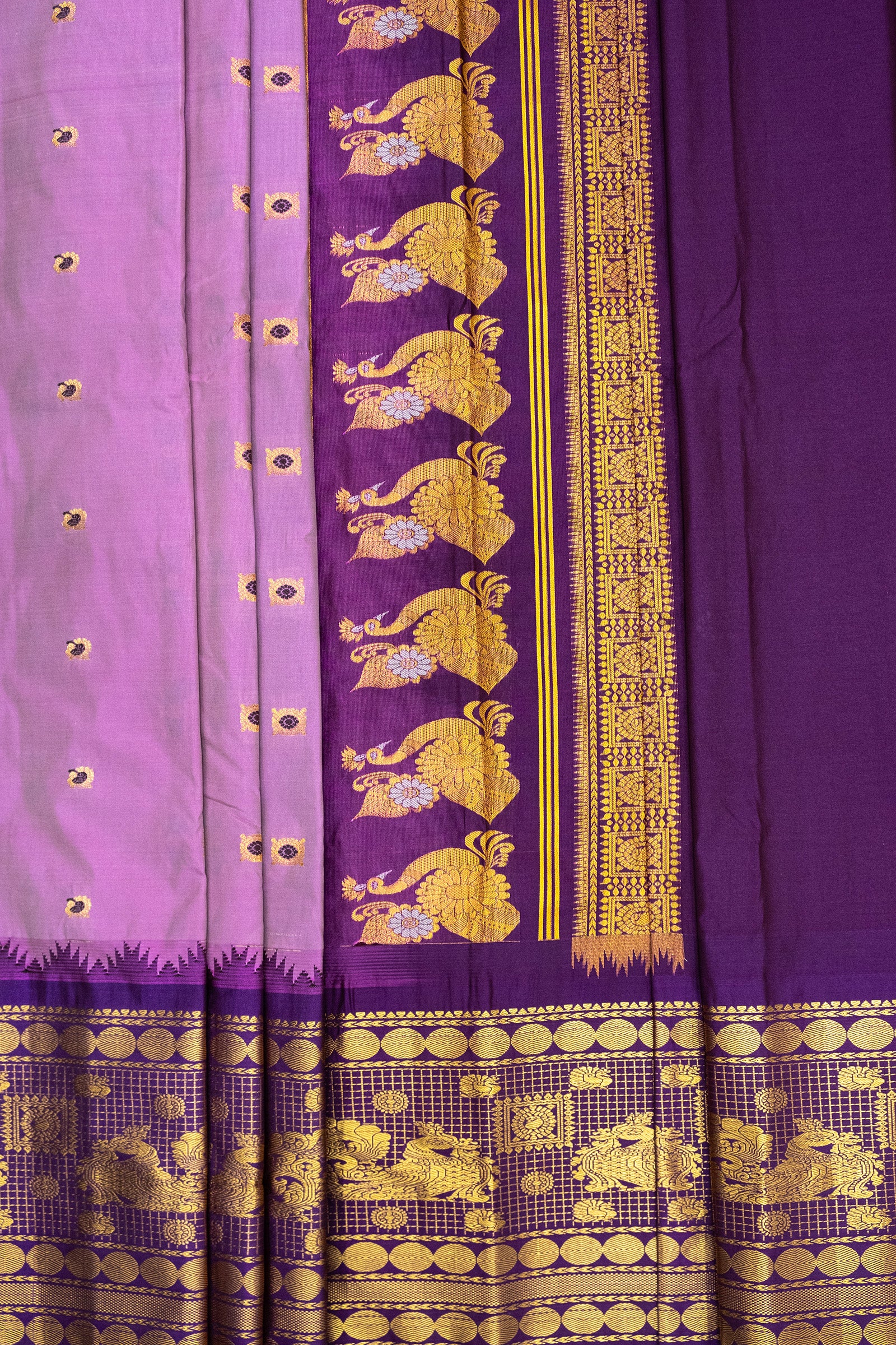 GADWAL SEMI SILK BUTTA SAREE