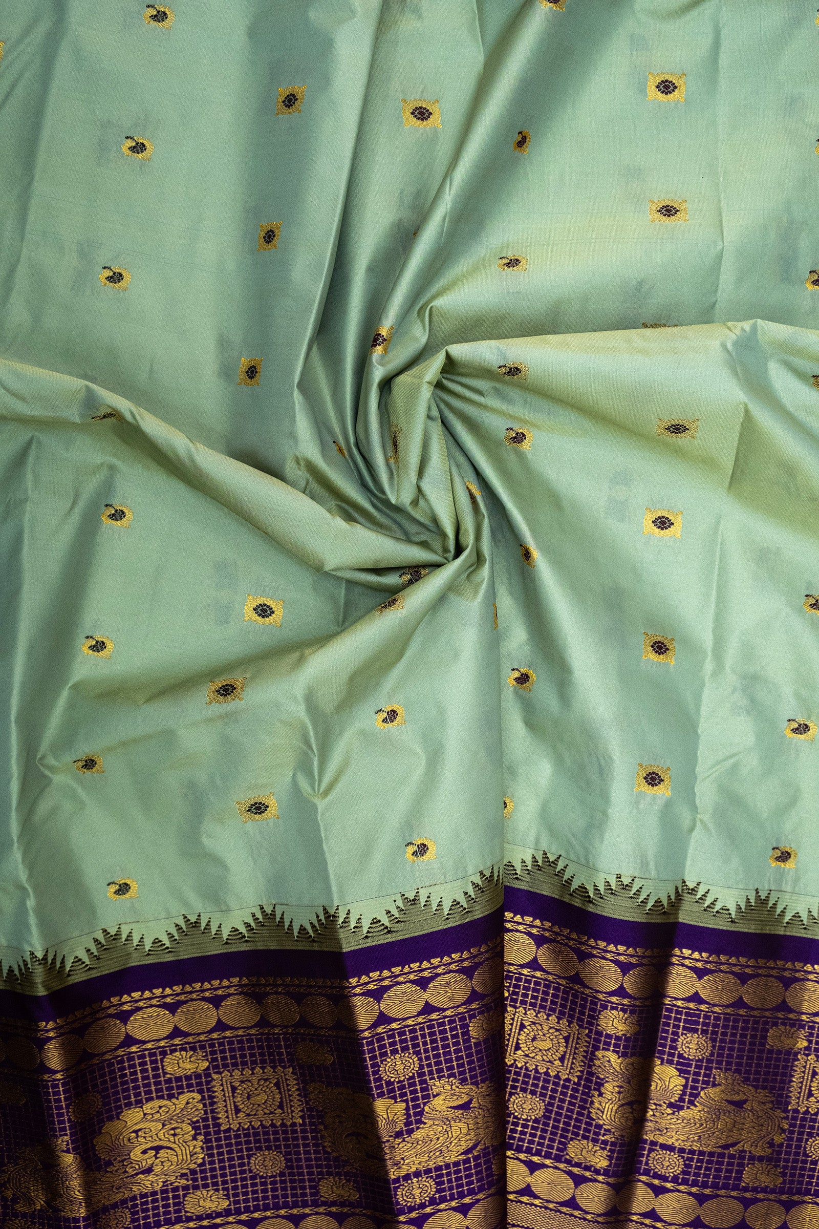 GADWAL SEMI SILK BUTTA SAREE