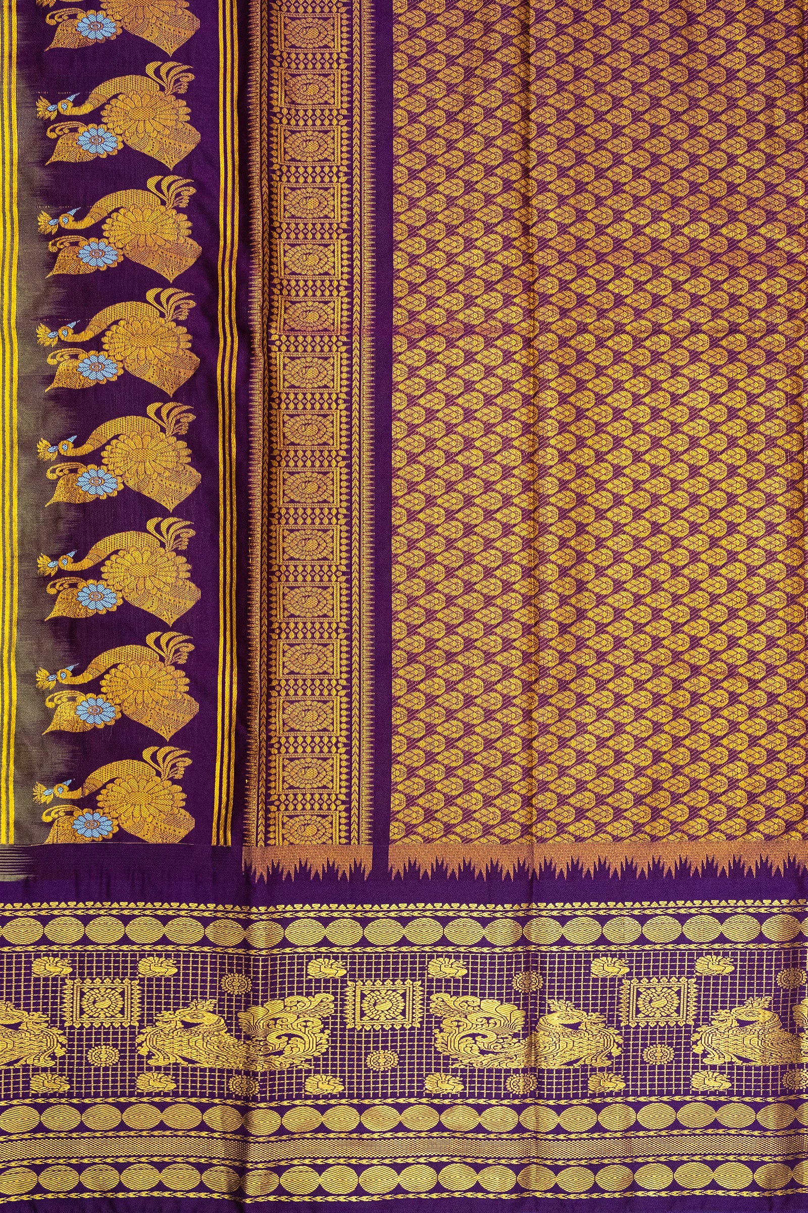 GADWAL SEMI SILK BUTTA SAREE