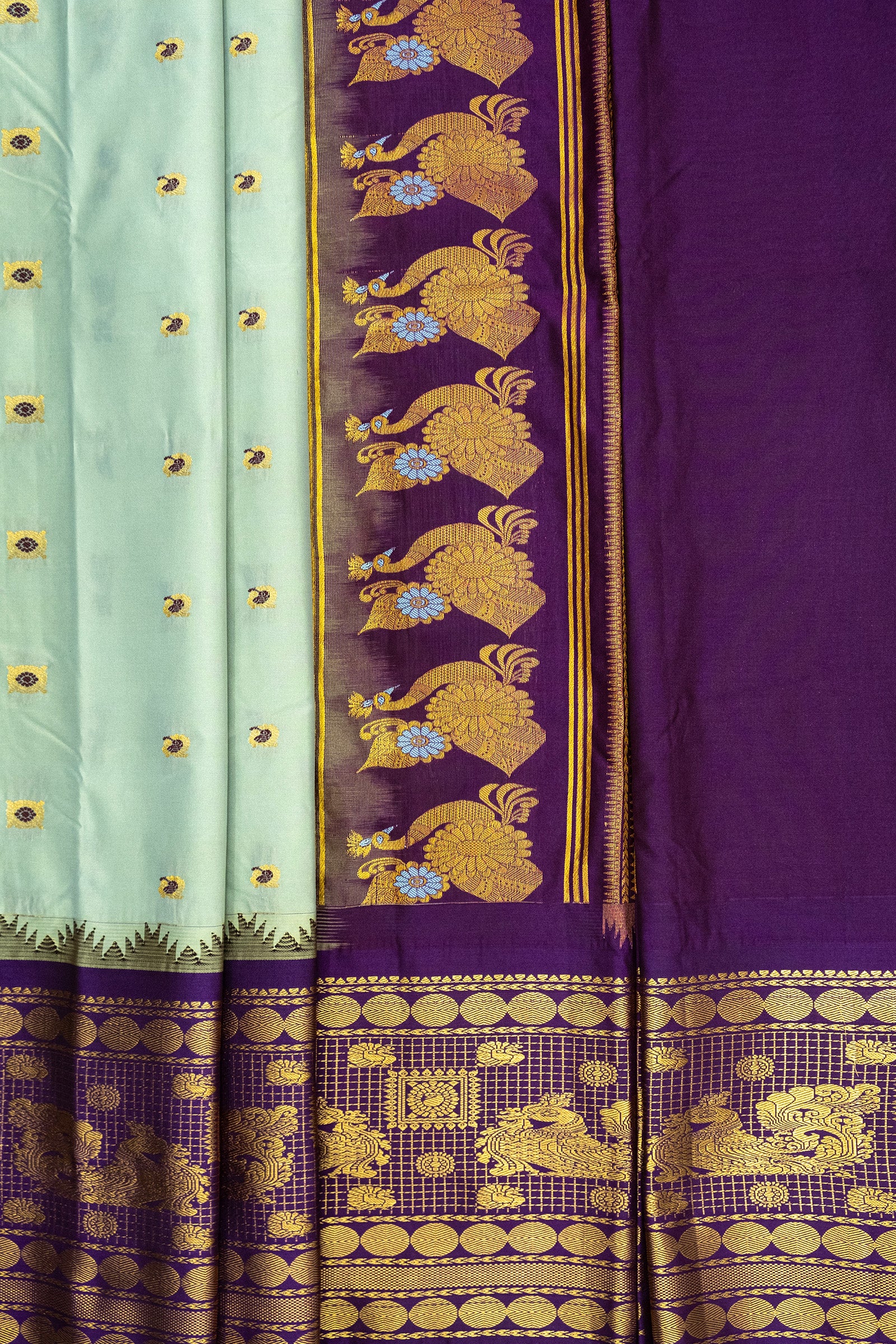 GADWAL SEMI SILK BUTTA SAREE