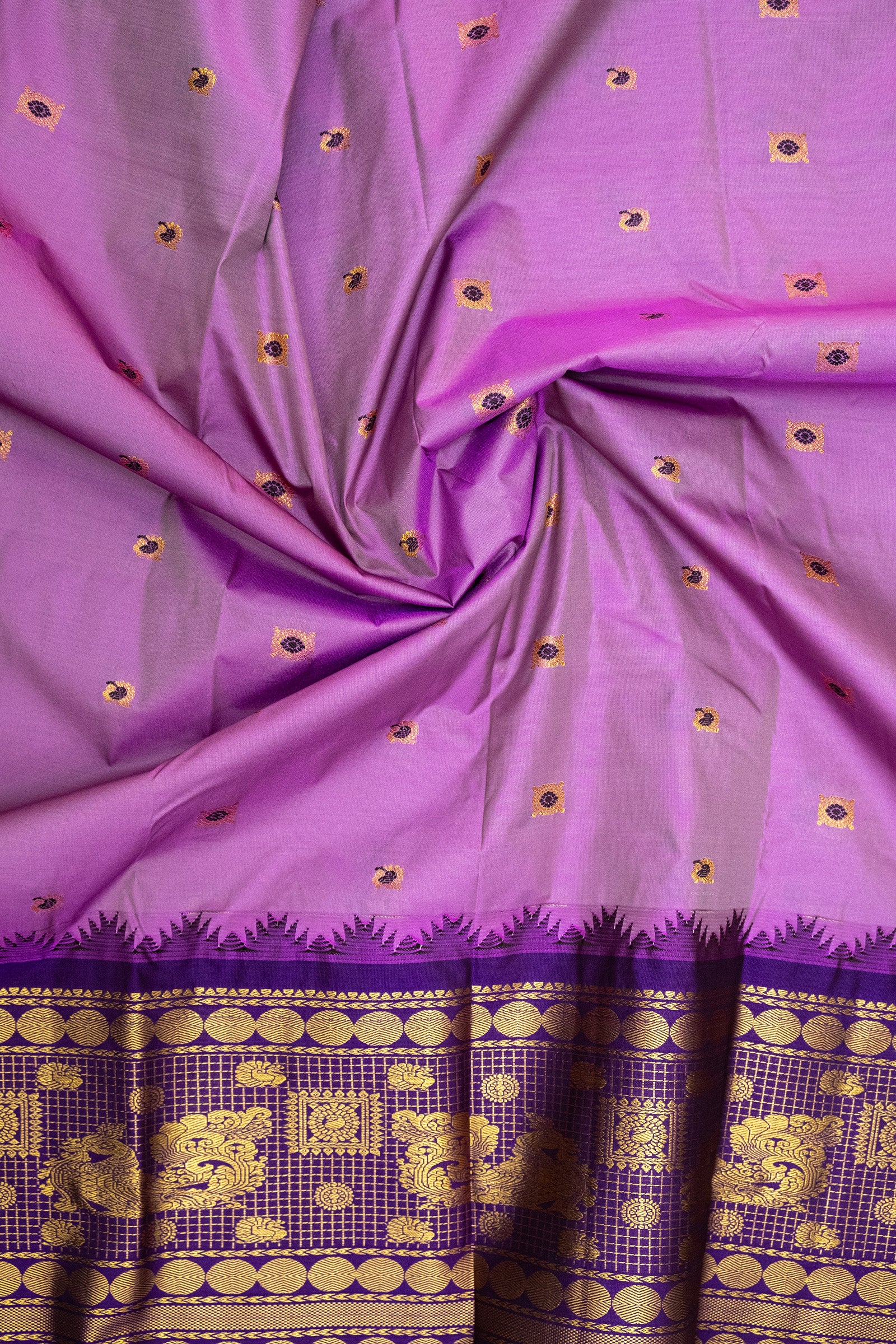 GADWAL SEMI SILK BUTTA SAREE