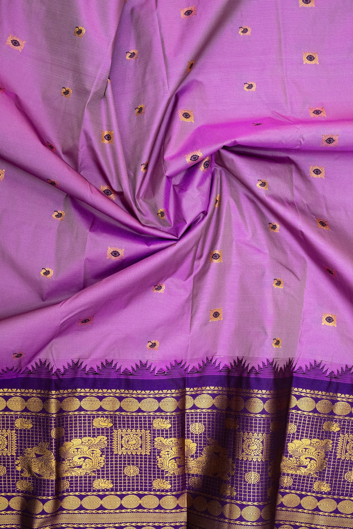 GADWAL SEMI SILK BUTTA SAREE