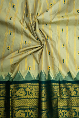 GADWAL SEMI SILK STRIPES SAREE