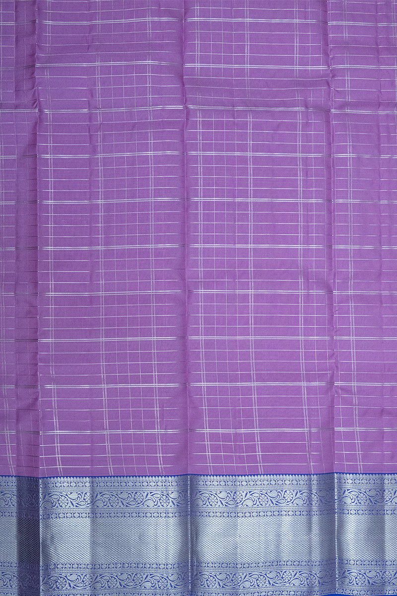 BLUE & PURPLE - DHARMAVARAM HANDLOOM PURE SILK SAREE