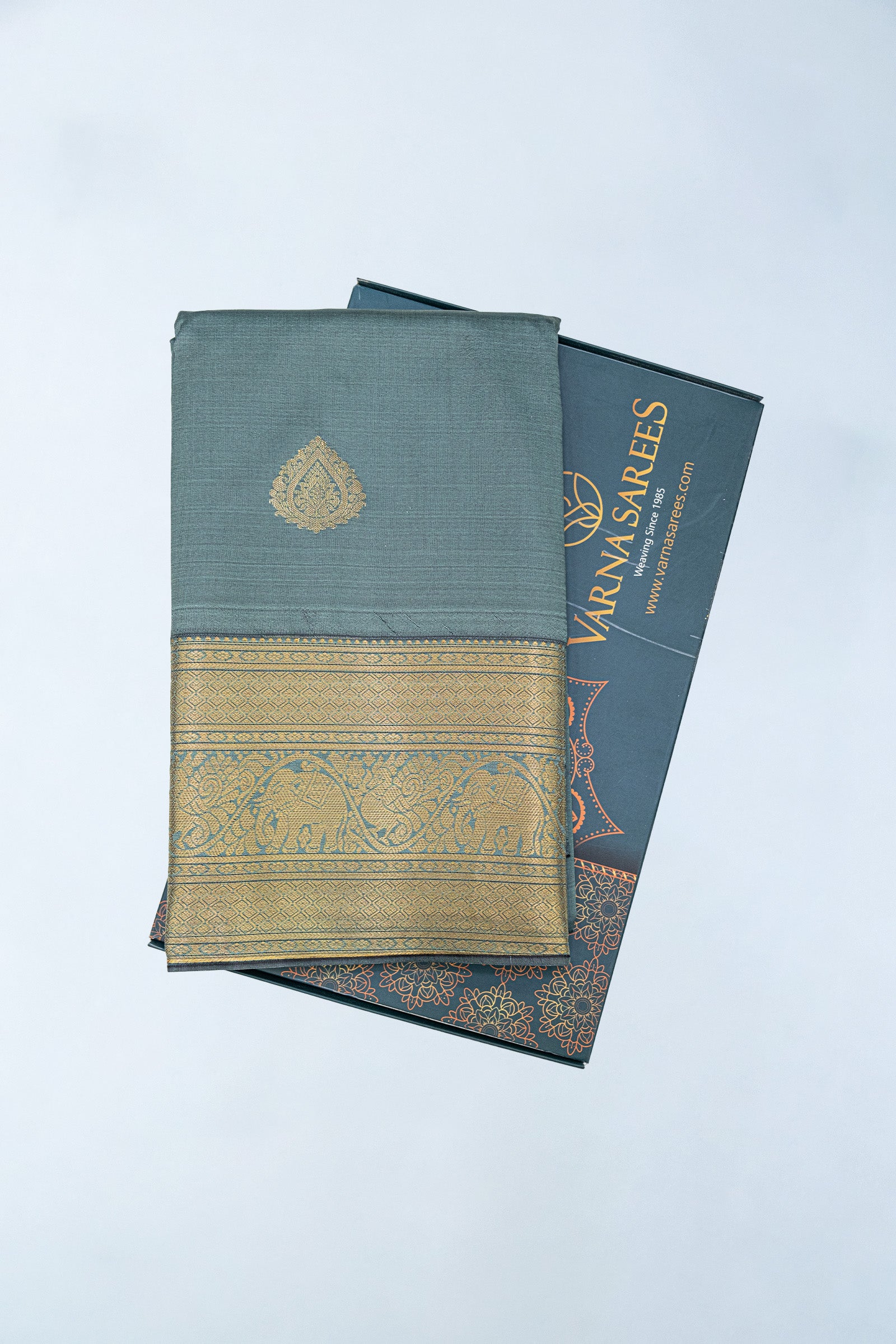 KANCHIPURAM SOFT SILK SAREE - SMALL BUTTA