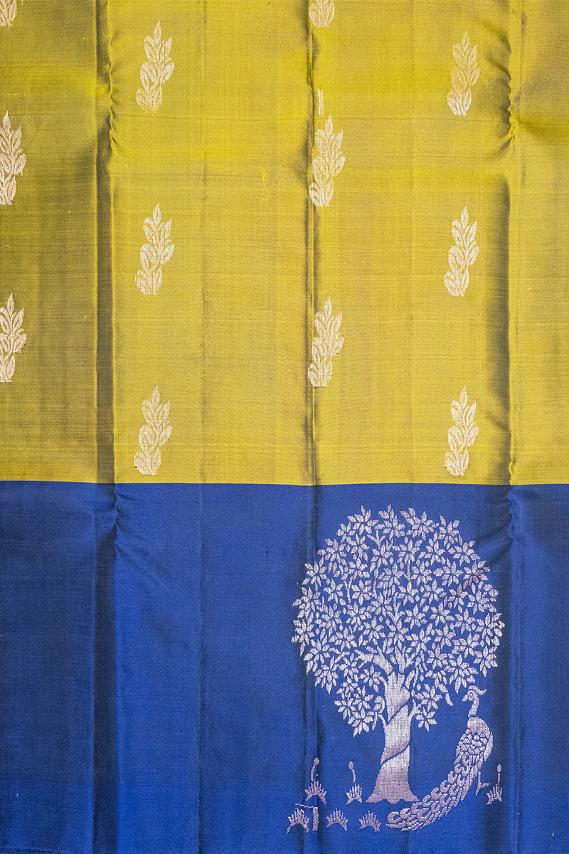 PEACOCK UNDER THE TREE - UPPADA HANDLOOM PURE SILK SAREE