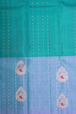 PEACOCK MOTIF - UPPADA HANDLOOM PURE SILK SAREE