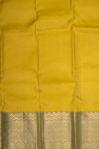 YELLOW & GREY - DHARMAVARAM HANDLOOM PURE SILK SAREE