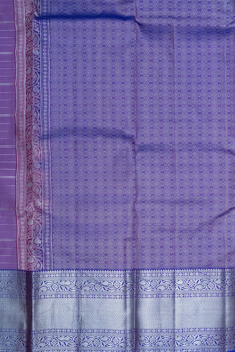 BLUE & PURPLE - DHARMAVARAM HANDLOOM PURE SILK SAREE