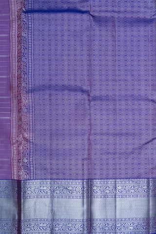 BLUE & PURPLE - DHARMAVARAM HANDLOOM PURE SILK SAREE