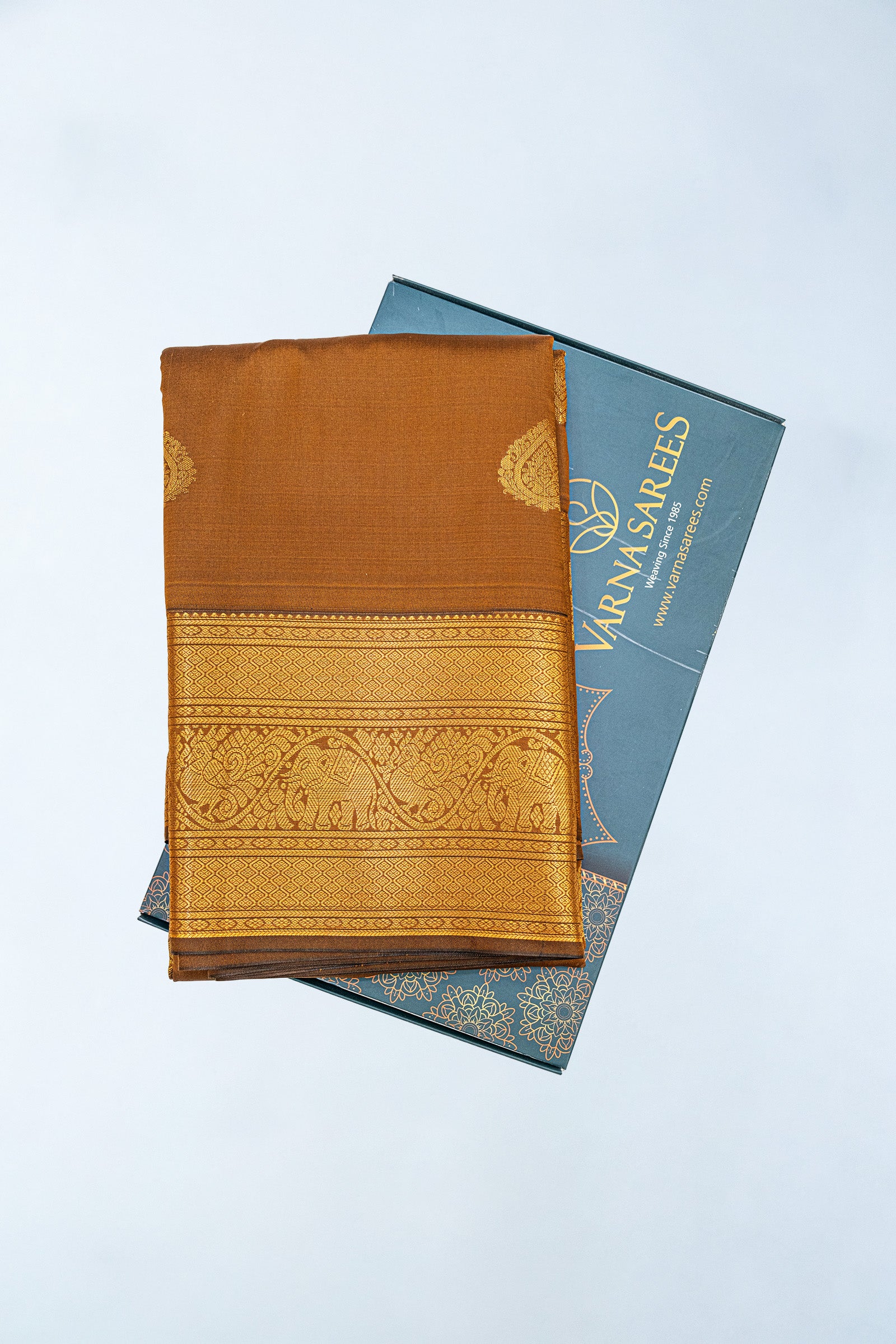 KANCHIPURAM SOFT SILK SAREE - SMALL BUTTA