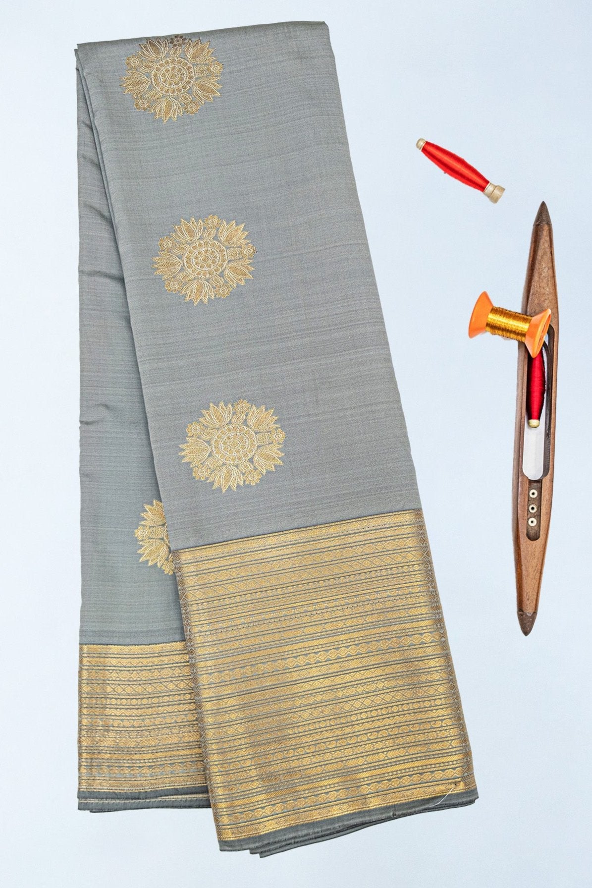 RED & GOLD - KANCHIPURAM SOFT SILK SAREE