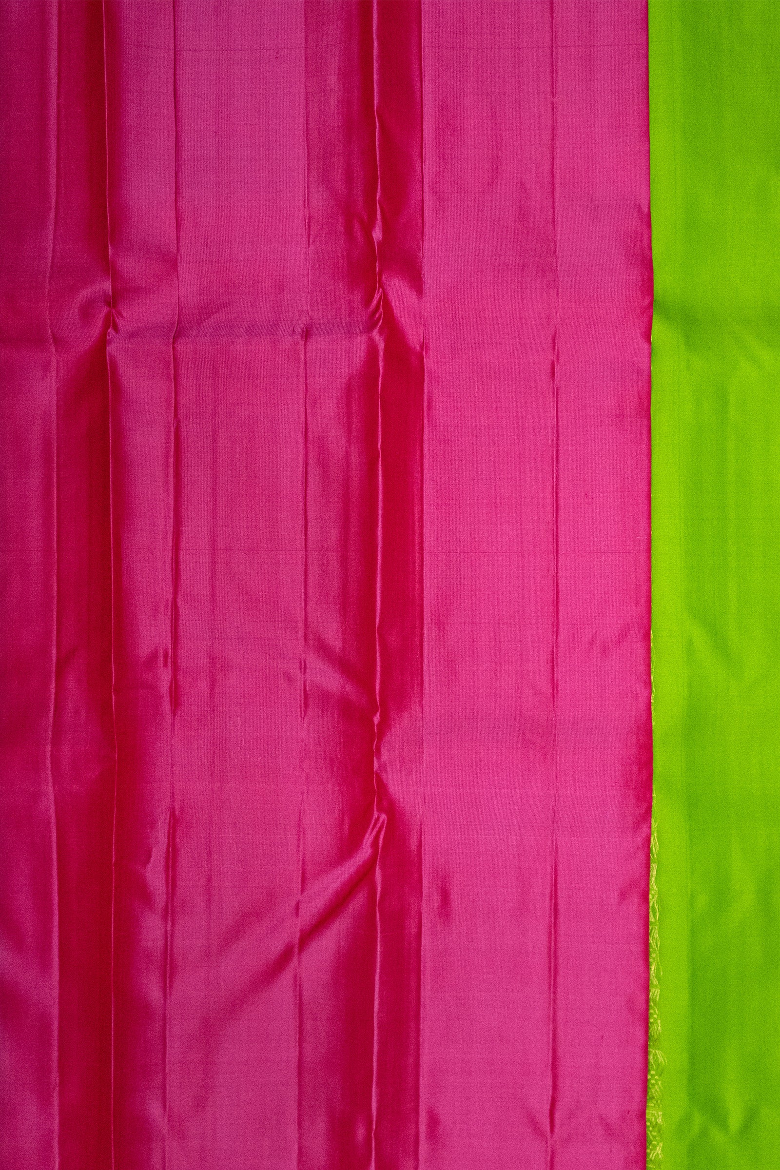 GREEN & PINK - KANCHIPURAM HANDLOOM PURE SILK SAREE