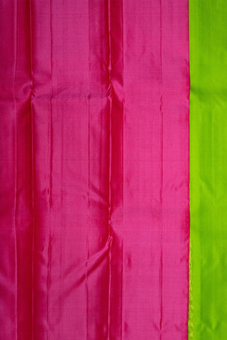 GREEN & PINK - KANCHIPURAM HANDLOOM PURE SILK SAREE