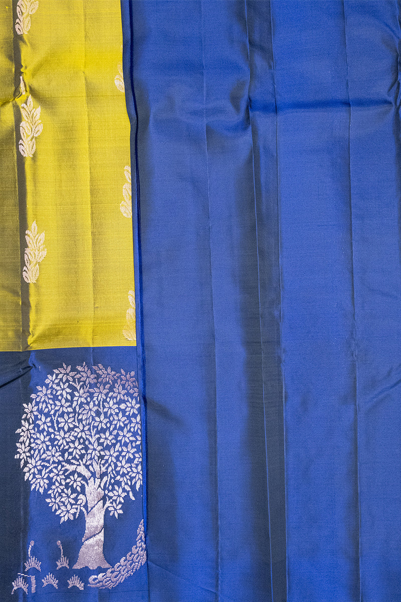 PEACOCK UNDER THE TREE - UPPADA HANDLOOM PURE SILK SAREE