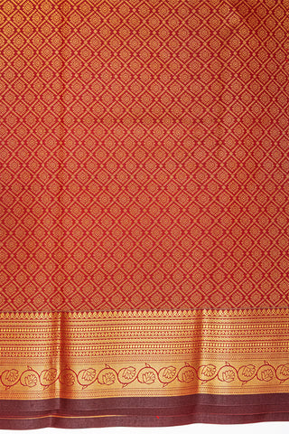 MAROON & GOLD - KANCHIPURAM SOFT SILK SAREE