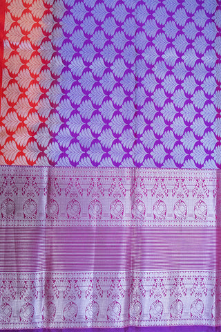 DHARMAVARAM SEMI SILK SAREE - BIG BORDER & MOTIFS