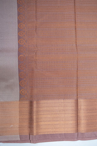 PALE SILVER & GOLD - KANCHIPURAM SOFT SILK SAREE