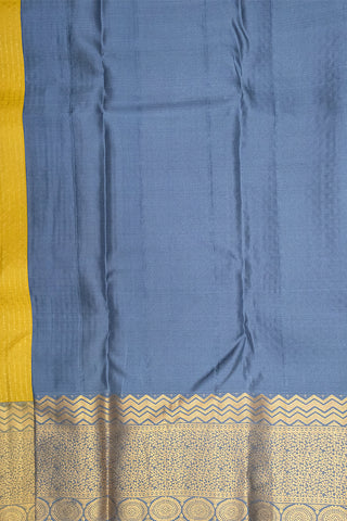 YELLOW & GREY - DHARMAVARAM HANDLOOM PURE SILK SAREE