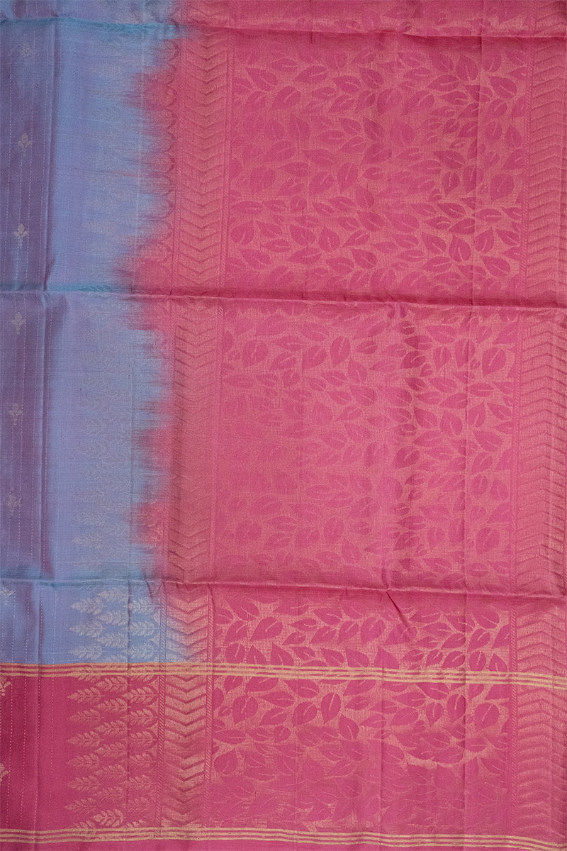 RICH MAROON & COOL GREY - KANCHIPURAM HANDLOOM PURE SILK SAREE - SOFT & LIGHT WEIGHT