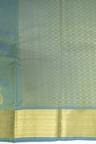 LIGHT GREEN & GOLD - KANCHIPURAM SOFT SILK SAREE