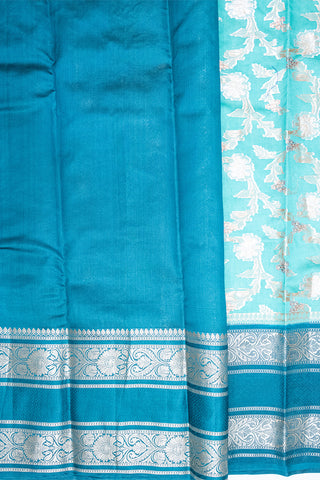 GREEN - BANARAS PURE SILK SAREE -  LIGHT WEIGHT