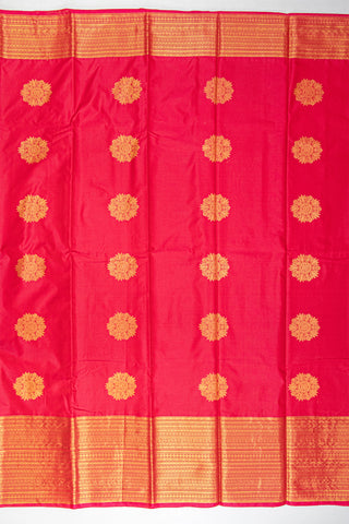 KANCHIPURAM SOFT SILK SAREE - FLOWER MOTIFS