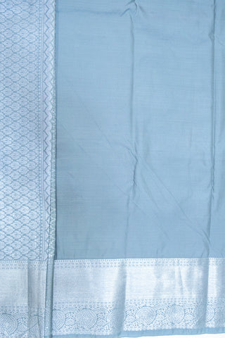 SLATE GREY & COOL GREY - SEMI KANCHIPURAM SILK SAREE