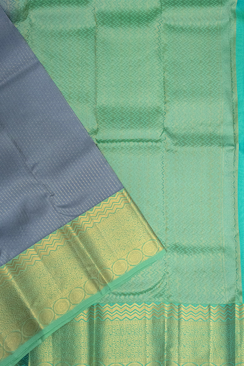 CGREEN & GREY - DHARMAVARAM HANDLOOM PURE SILK SAREE