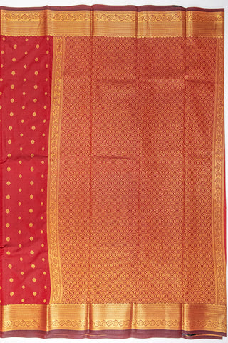 MAROON & GOLD - KANCHIPURAM SOFT SILK SAREE