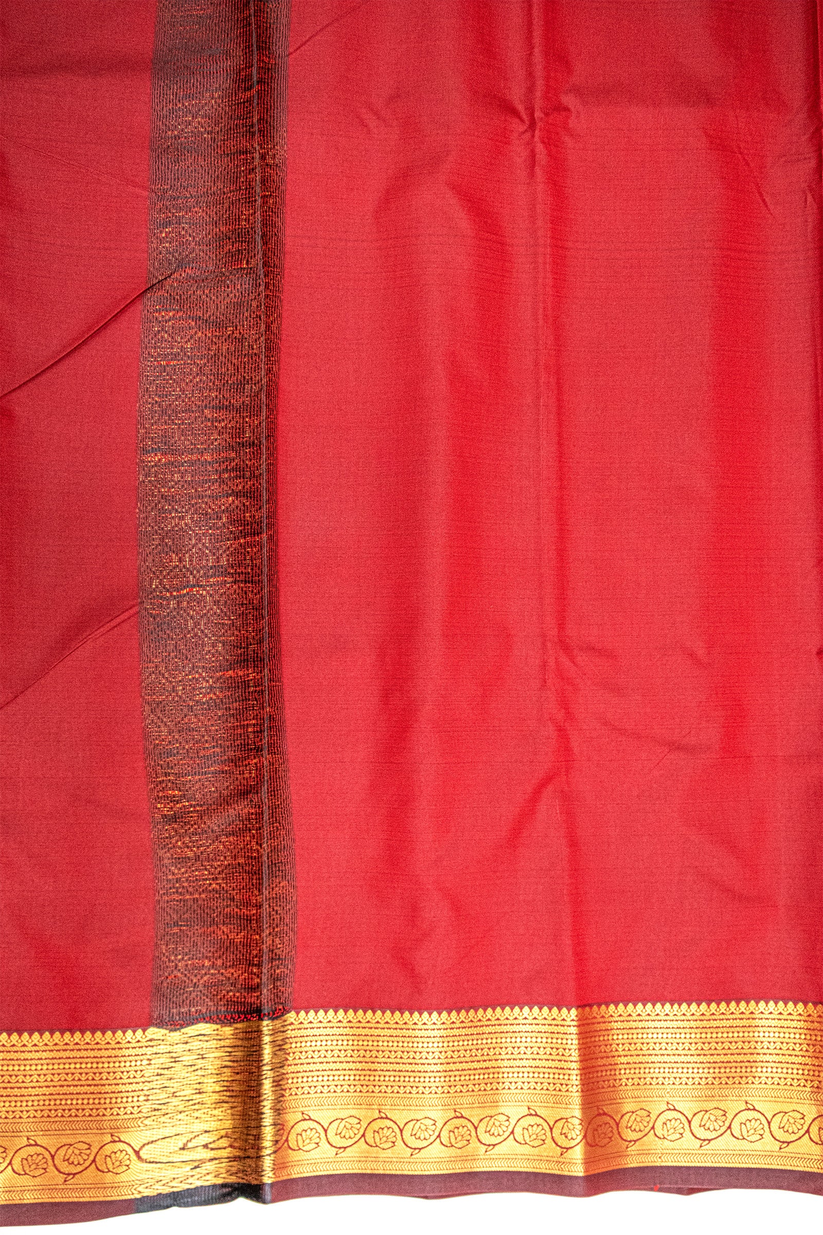 MAROON & GOLD - KANCHIPURAM SOFT SILK SAREE