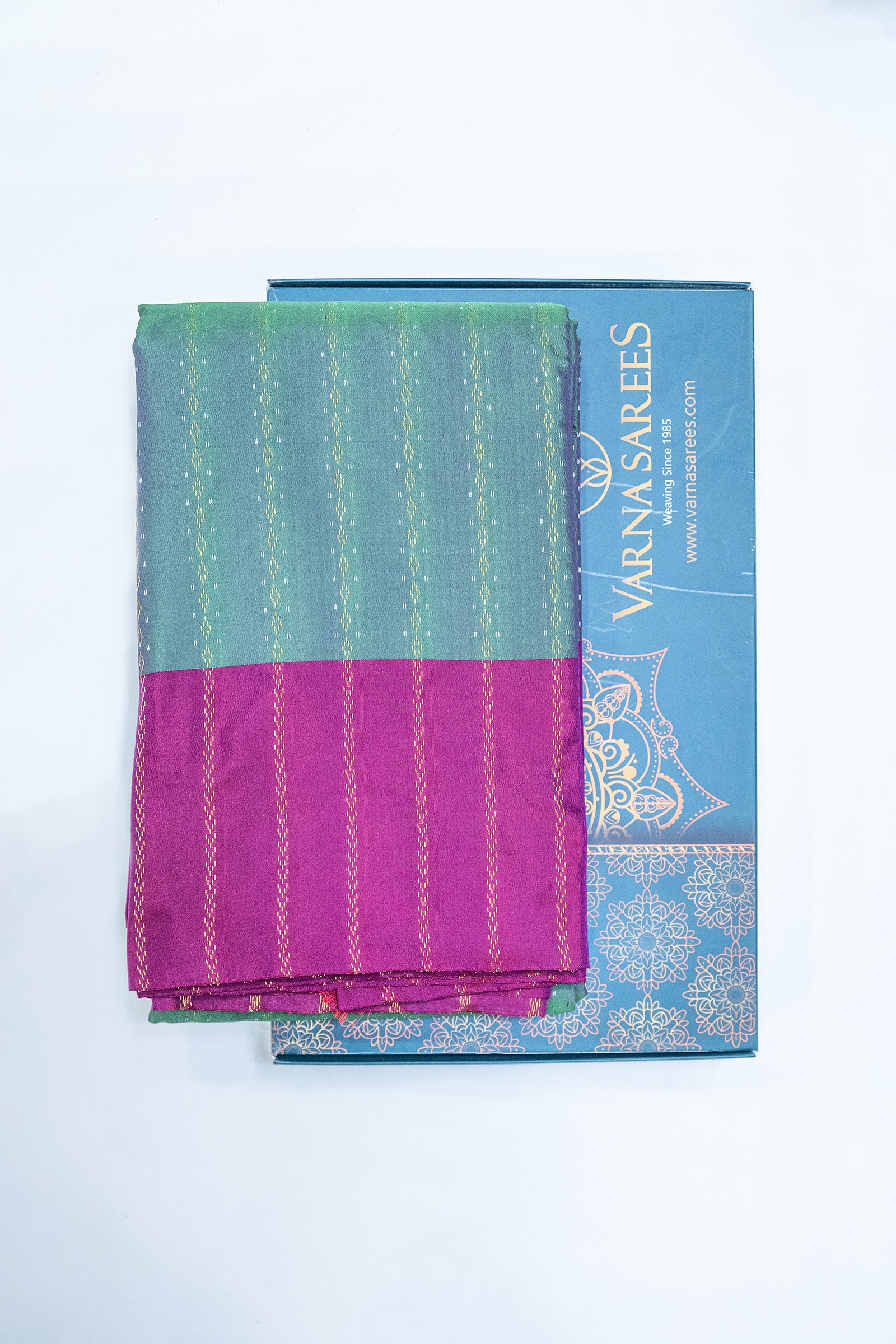 ARANI SOUTH SEMI SILK SAREE - SMALL STRIPES