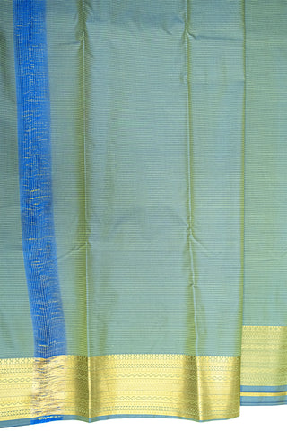 LIGHT GREEN & GOLD - KANCHIPURAM SOFT SILK SAREE