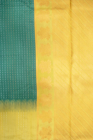 SOUTH ORIGINAL CONTRAST VARSHAM BUTTA SEMI SILK SAREE