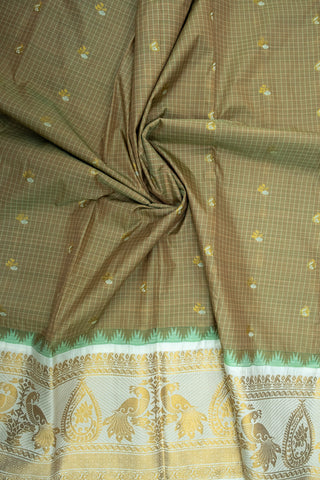 GADWAL SEMI SILK CHECKS SAREE