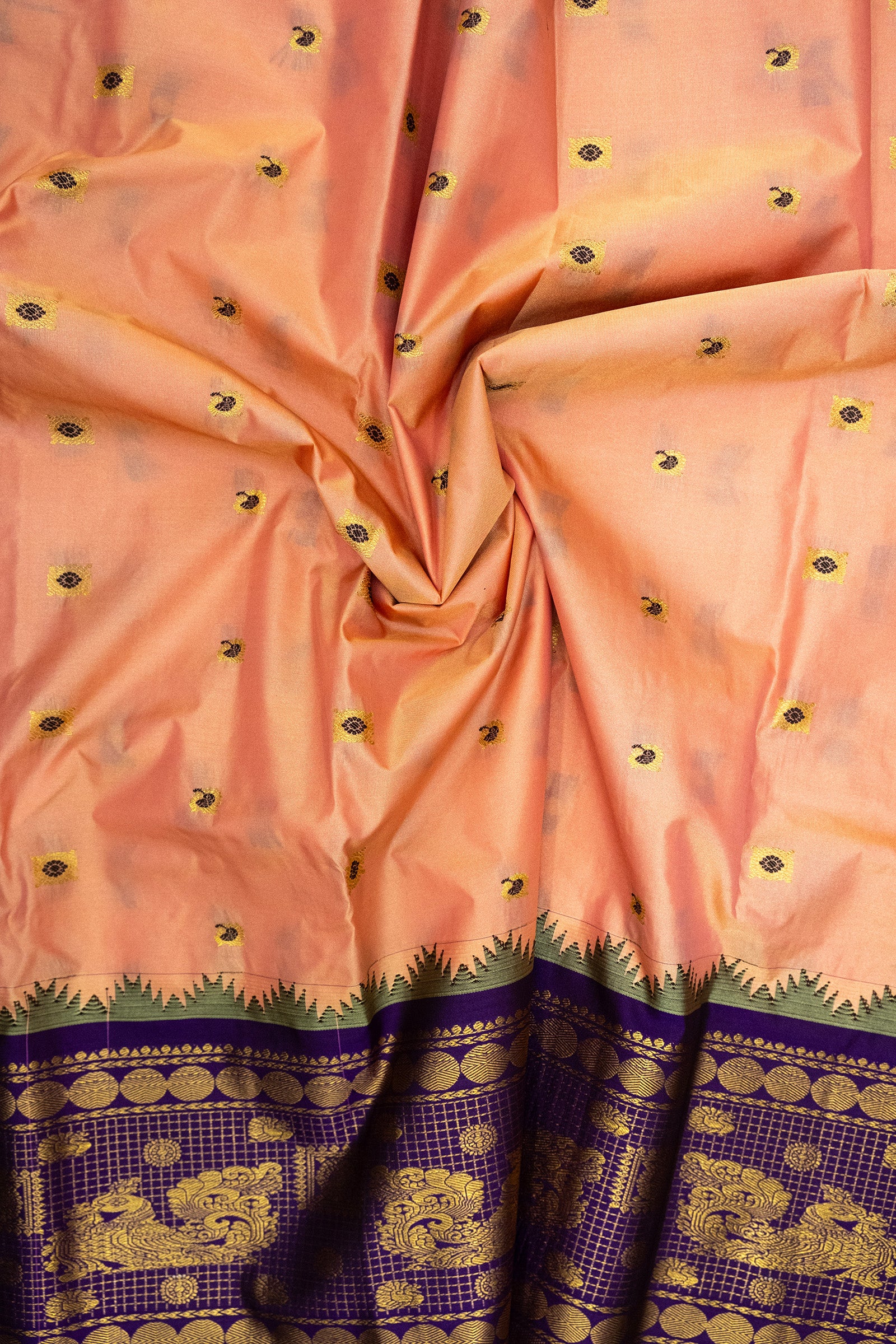 GADWAL SEMI SILK BUTTA SAREE