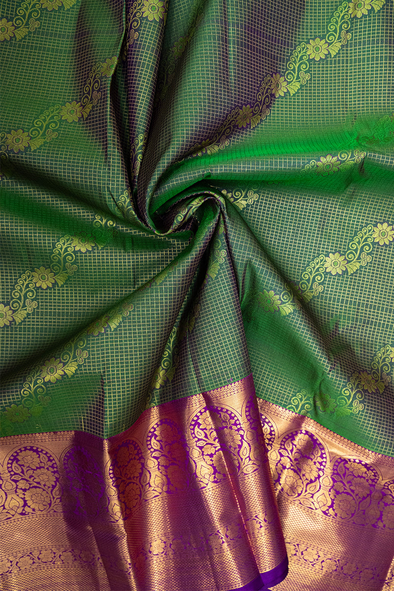 GADWAL SEMI SILK BROCADE SAREE