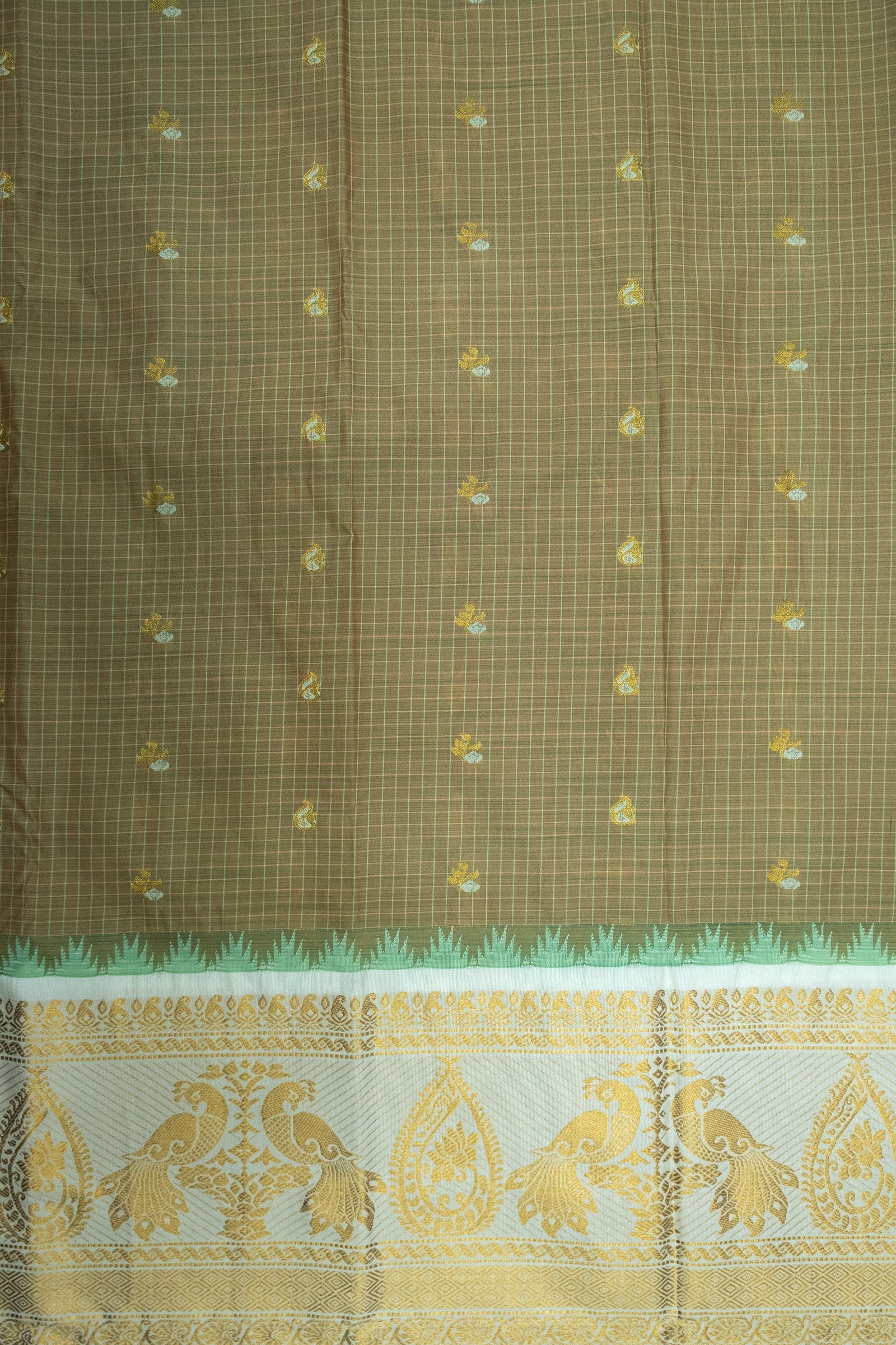 GADWAL SEMI SILK CHECKS SAREE