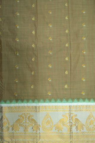 GADWAL SEMI SILK CHECKS SAREE