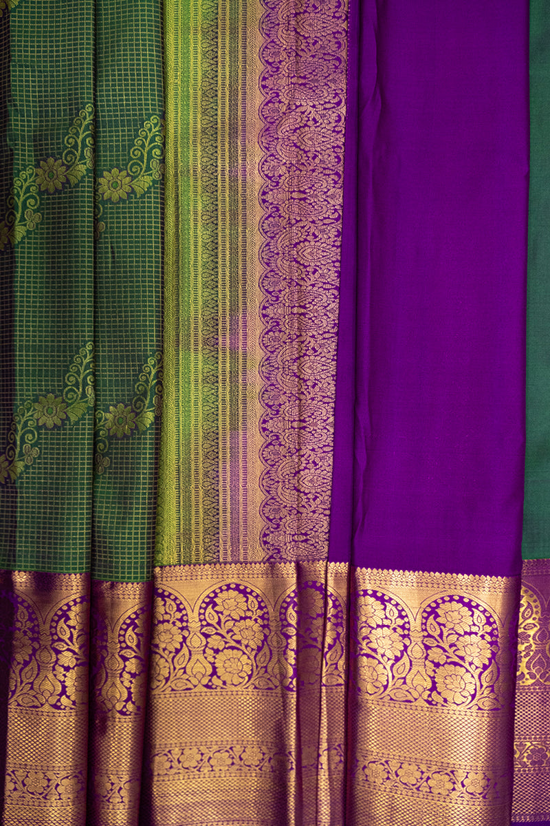 GADWAL SEMI SILK BROCADE SAREE