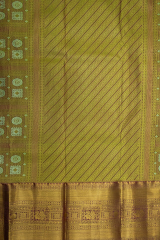 GADWAL SEMI SILK BROCADE SAREE