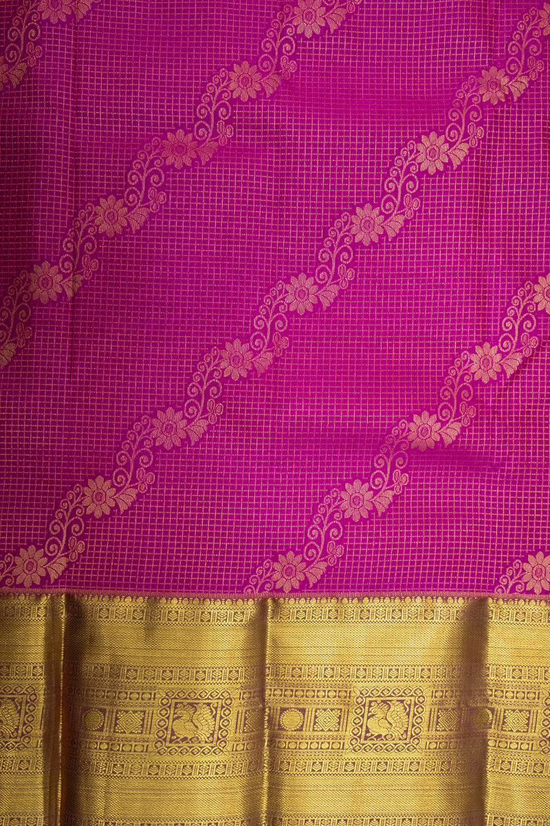 GADWAL SEMI SILK BROCADE SAREE