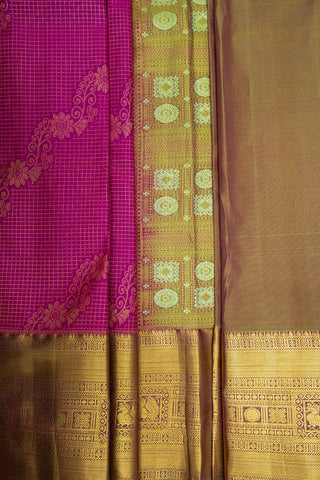 GADWAL SEMI SILK BROCADE SAREE