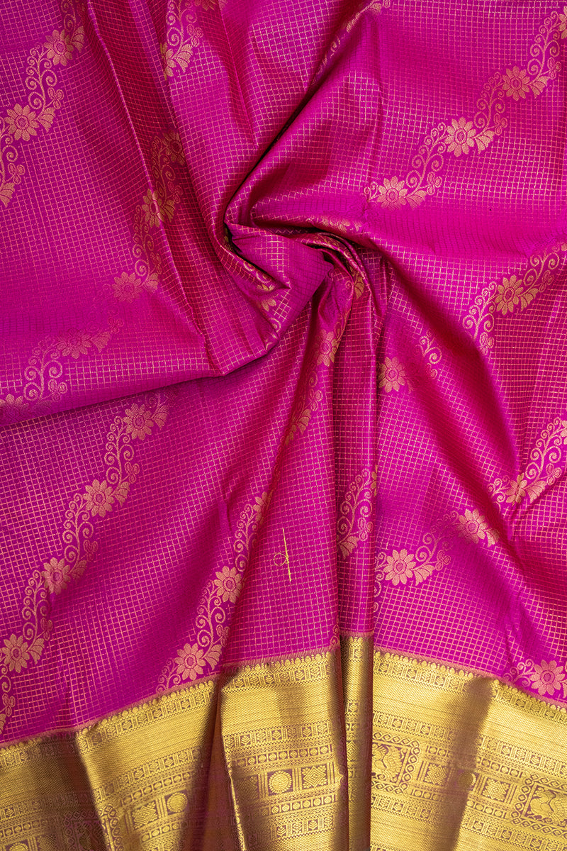 GADWAL SEMI SILK BROCADE SAREE